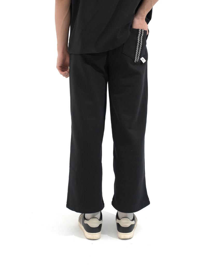 Hipihauseu Brushed Straight Sweatpants Black