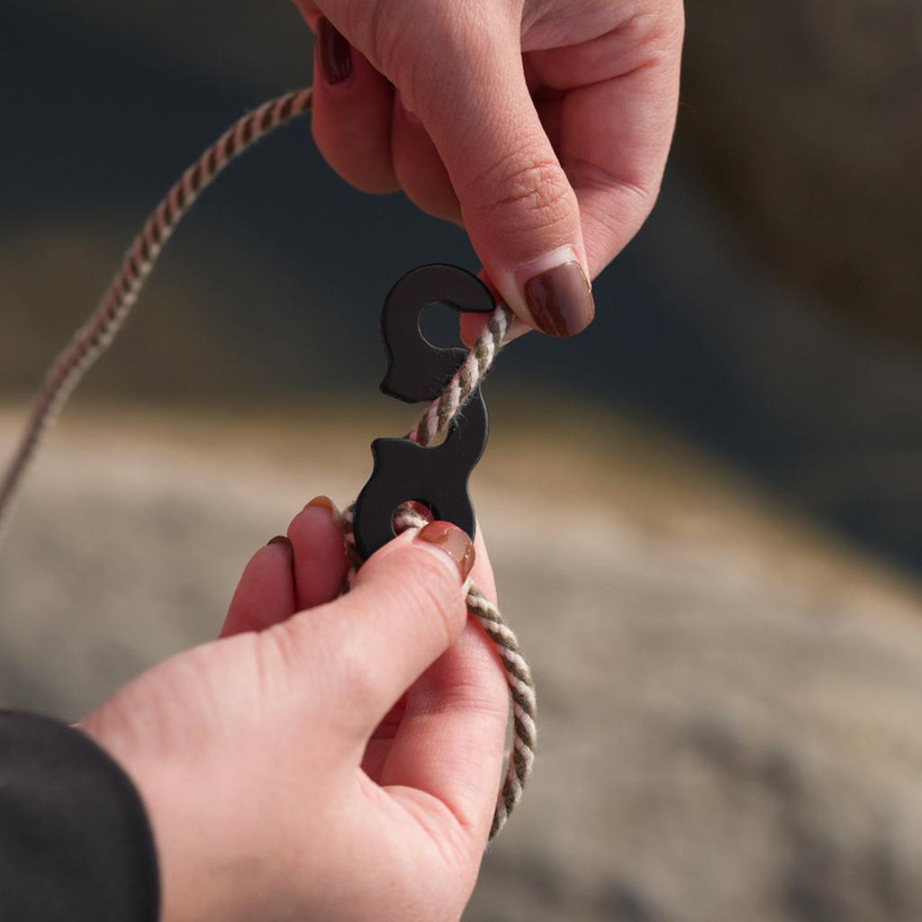 10PCS Rope Tensioner Cord Adjuster Aluminium Alloy Easy Stable Fixation Camping Accessory for Tent Hiking