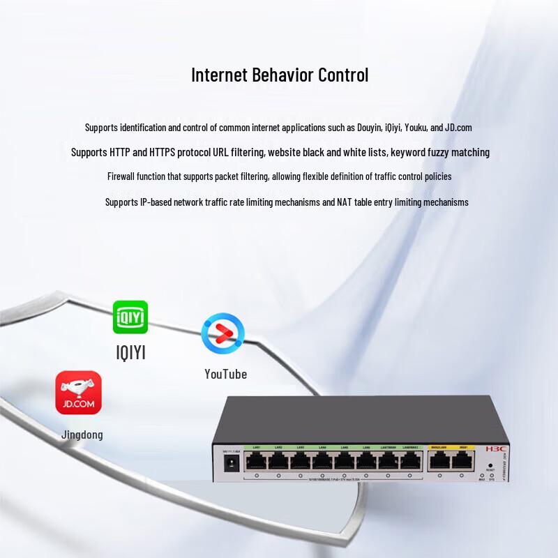 H3C 8-Port PoE Router AC Gateway
