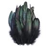 50Pcs/Pack Black Rooster Feathers Dyed Colorful Natural Pheasant Plumes 15-20Cm/6-8 Inch Costume Party Decor Feathers For Craft