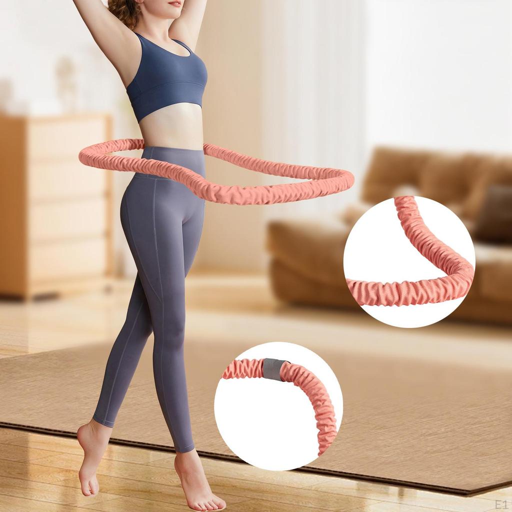 Weighted Fitness Hoop Abdomen Circles,Portable,Workout,Indoor Exercise Spring Circle