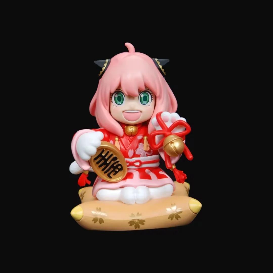 

Anya Forger Spy×family Pvc Model Doll Sitting Figurine Anime Manekineko Decor
