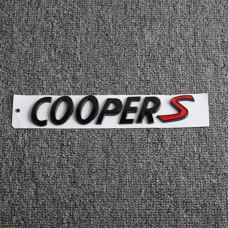 Car Body Rear Trunk Badge Sticker Decoration For MINI R53 R52 R56 R55 R57 R58 R59 R60 F56 F55 F54 F57 F60 COOPER S Accessories