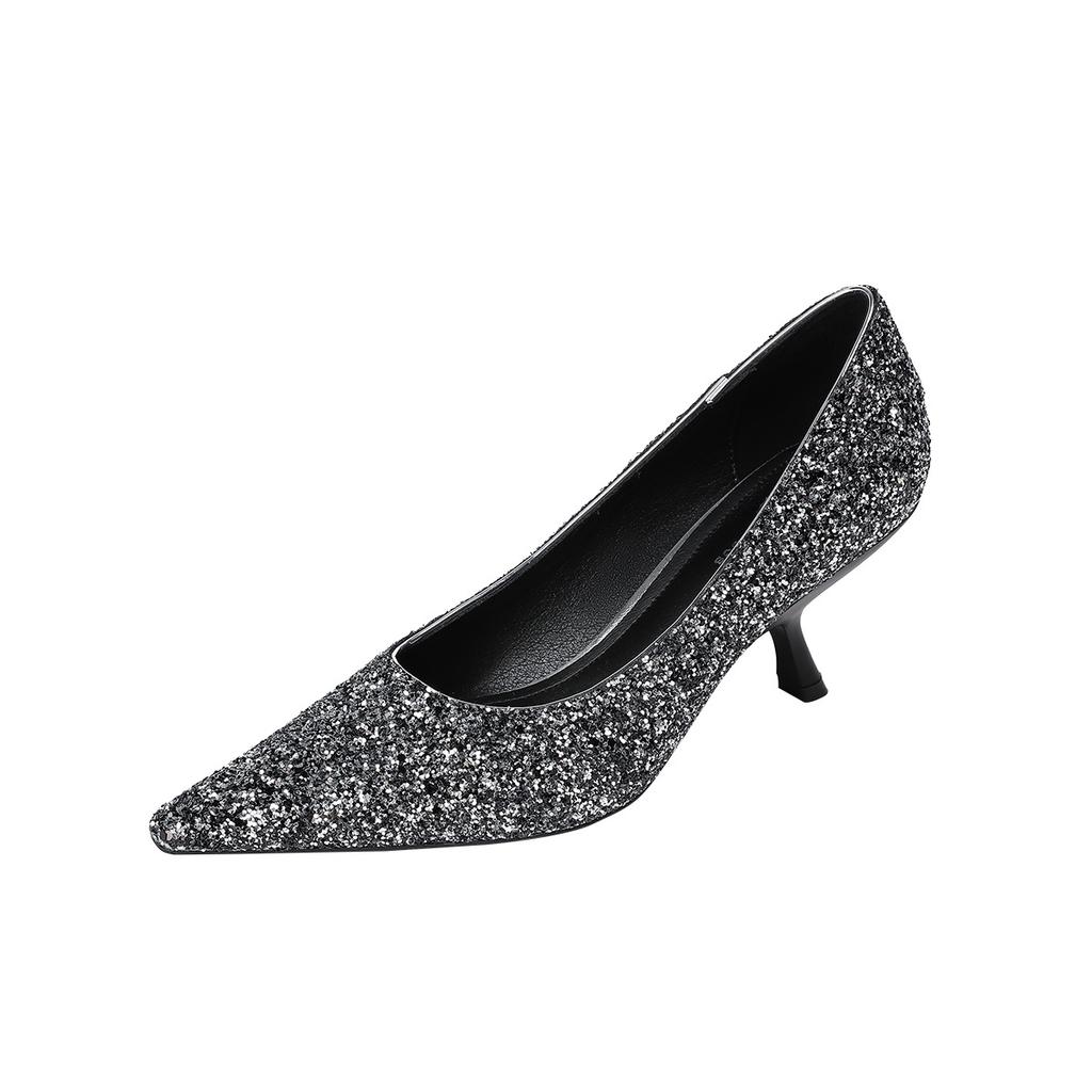 6982-3 Premium super flash pointed high heels women's autumn new full diamond sexy banquet high heels stiletto single shoes