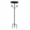 Retro Metal Garden Focal Point Stand, 121cm Freestanding Birdbath, Pedestal Birdbath for Outdoor,