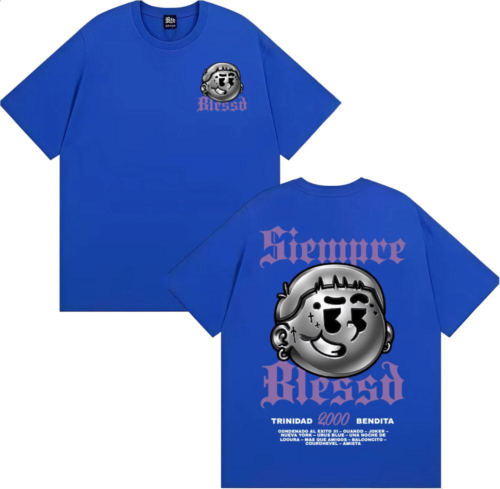 Rapper Blessd Sisabe Album Merch T Shirts Men Women Harajuku Hip Hop Vintage Tshirt Casual ONeck 100 Cotton Oversized T Shirt