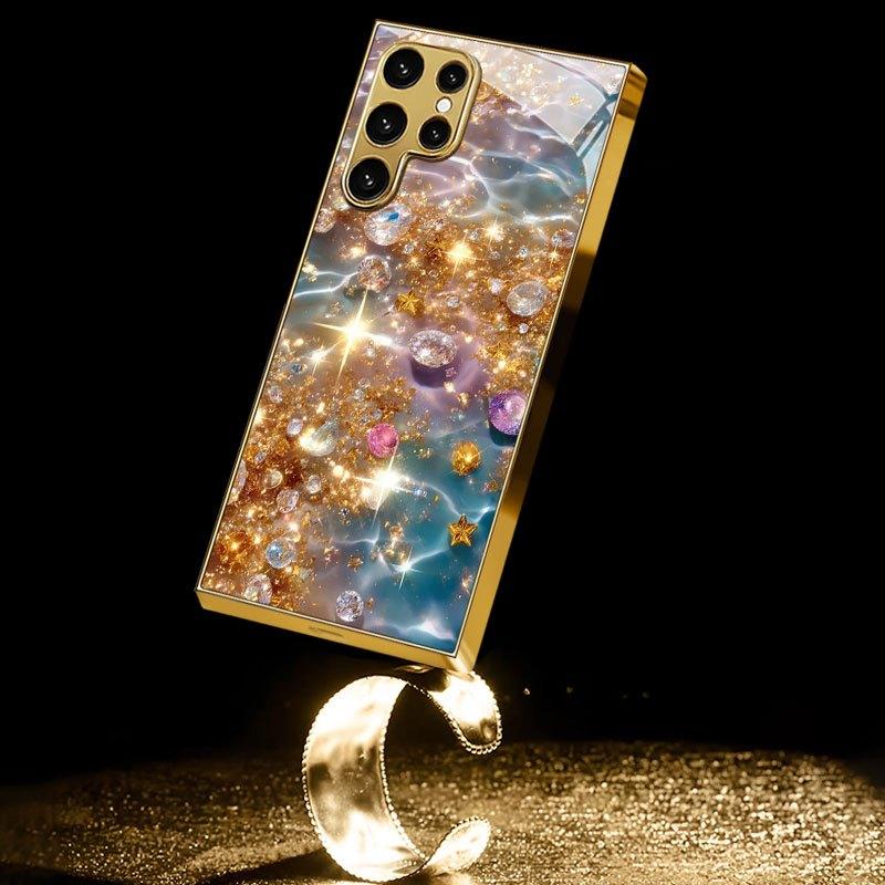 Hochwertige Handyhülle Galvanisiertes Glas TPU Handyhülle für Samsung Galaxy S26 S25 S24 S23 S22 S21 FE Ultra Plus Stoßfest