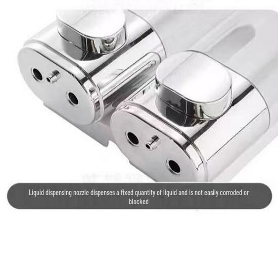 Punch-Free Wall-Mounted Triple Soap Dispenser for Home Bathroom