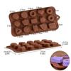 Silicone Chocolate Mold Creative Chocolate Mold With Different Shapes Candy Making Supplies Silicone Trays No-Stick Silicone Ice