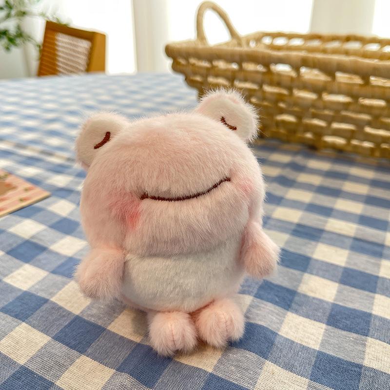 Cartoon 4-inch Pendant Keychain Atmosphere Doll Cute Rabbit Backpack Accessories Grab Machine Doll Boutique