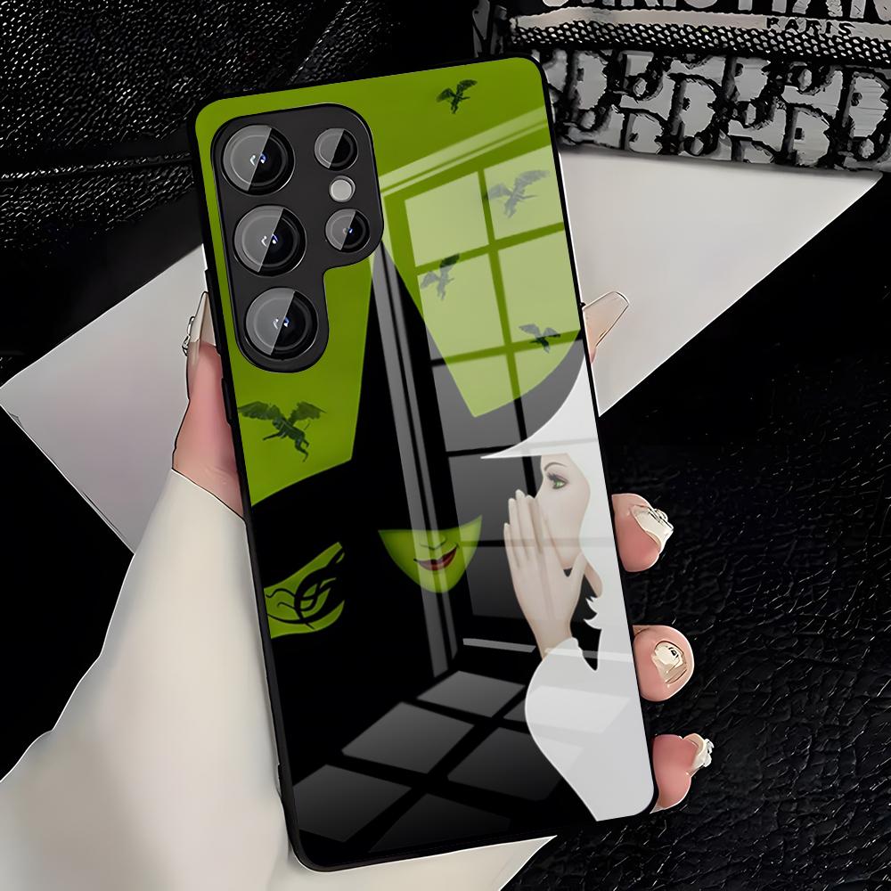 Wicked Musical Green Phone Case For Samsung A25 A13 A33 5G A54 A36 A35 A56 A52 A14 Shockproof Glass Cover