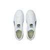 Puma Basket Classic 21 Unisex Low-top Synthetic Leather Lace-up Round Toe Lightweight Wear-resistant Skate Shoes White Black 374923-02