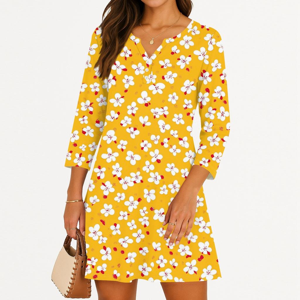 Dámské ležérní šaty na léto Tílkové šaty Volné plážové šaty s kapsami Rozšířené midi letní šaty