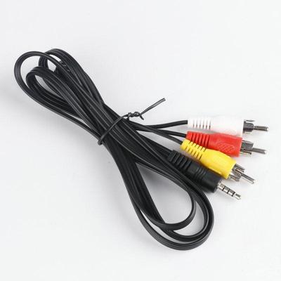 3,5 mm'den 3 RCA Kablosuna - Kırmızı, Sarı ve Beyaz Konnektörlü 1,5 m Ses/Video Adaptörü