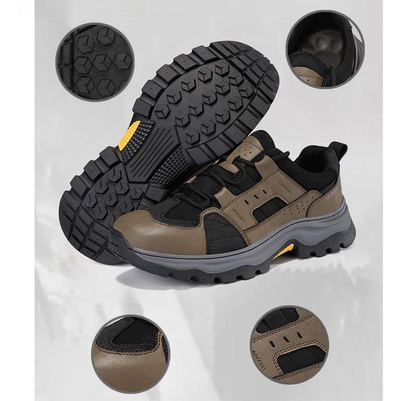 Herren Outdoorsport-Schuhe Anti-Rutsch Freizeit Atmungsaktiv Bergsteigerschuhe Große Größe Bequem Gummi-Außensohle Alle Jahreszeiten