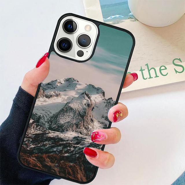 Snowy Winter Mountain Coque Shell For iPhone 17 Air 15 16 14 13 12 Pro Max 11 Pro Max Plus Phone Case Cover
