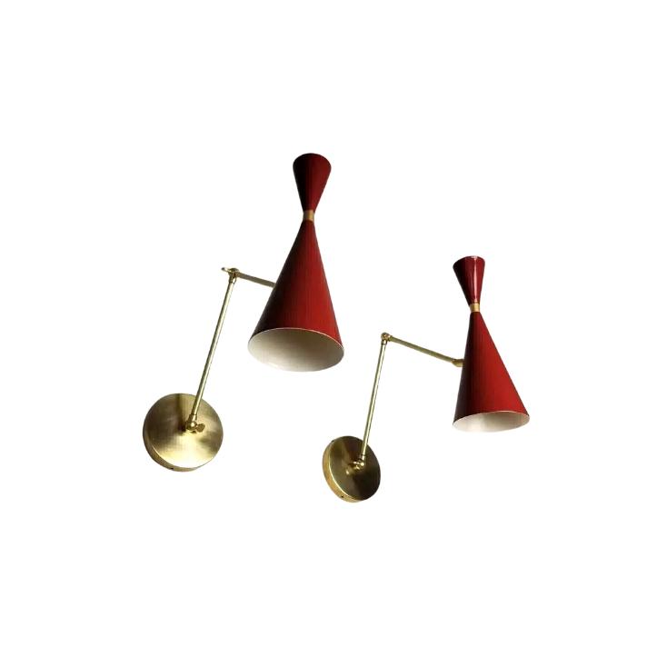 Adjustable Italian Brass Lamp Wall Lamp Mid Century Modern Wall Light Fix