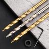Hex/Round Shank Oblique Hole Locator Drill Bit for Precise Hole in Woodworking Constructed from High Speed Steel Build
