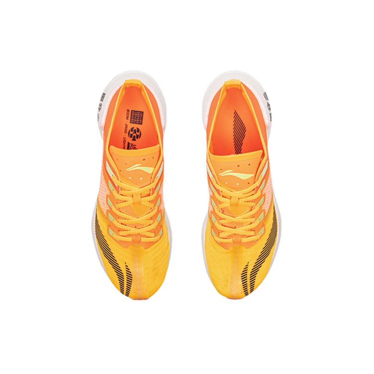Li Ning Shadow Essential Cushioning Breathable Lightweight Rebound Low top Running Shoes Women's Neon Honey Orange ARHQ258-1