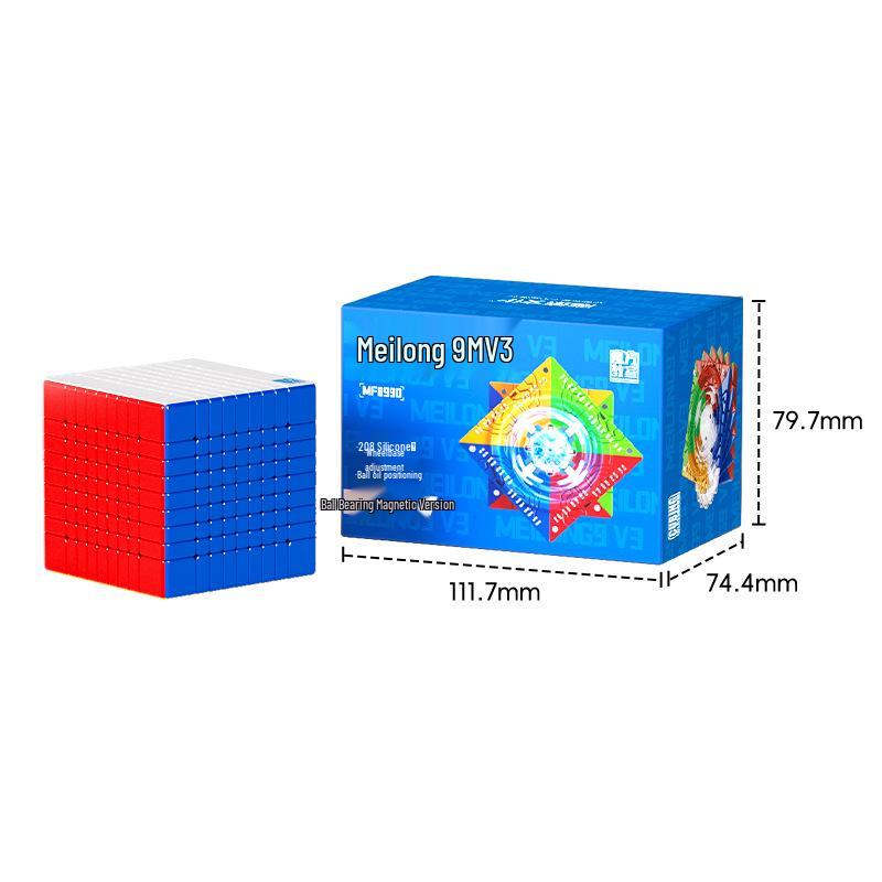 Magic Domain9M v3 9th-Order Magnetic Rubik's Cube Ball Bearing Competition Toy