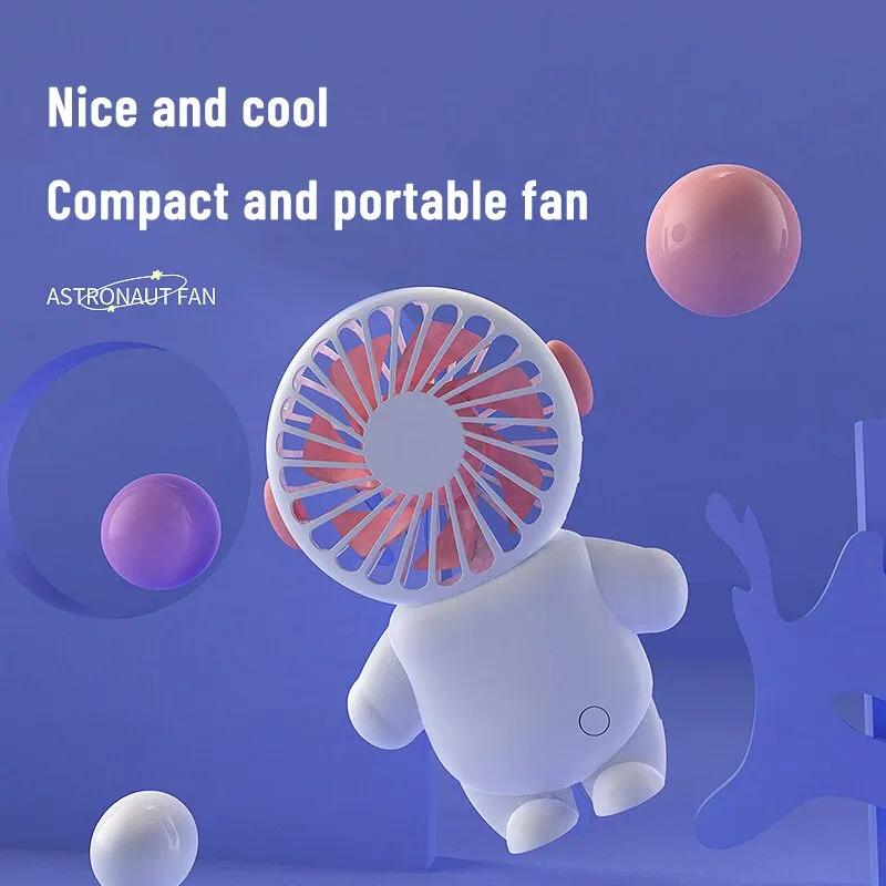 

Portable Mini Desktop Usb Fan Students Handheld Small Fan Plastic Shell Brush Motor 2-3 Hours Standby Life