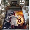Jude Bellingham Printed Flannel Area Rug Non Slip Soft Polyester Floor Carpet Indoor Decor Mat for Bedroom Living Room Sofa