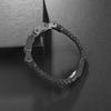 Mens Womens Couple Metal Infinity Sign Leather Bracelet Magnetic Closure Charm Bracelet Leather Wristband Casual Jewelry