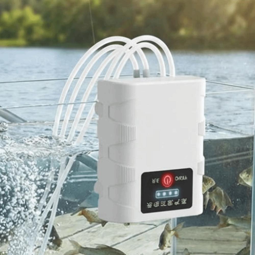 Ultra Quiet Aquarium Oxygen Pump USB Rechargeable Aquarium Aerator Small Oxygen Generator Travel