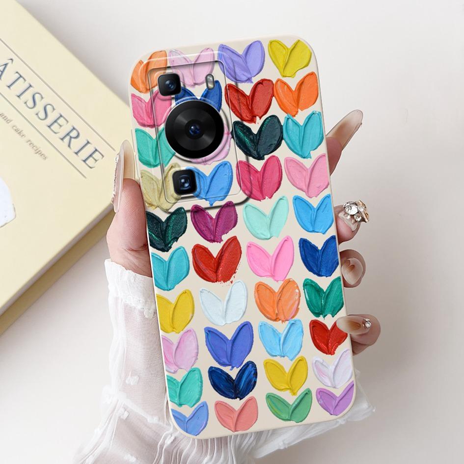 For Huawei P60 Pro Case MNA-LX9 Cover Cute Cartoon Rabbit Panda Soft Liquid Silicone Protective Cover For HuaweiP60 P60 Art Capa
