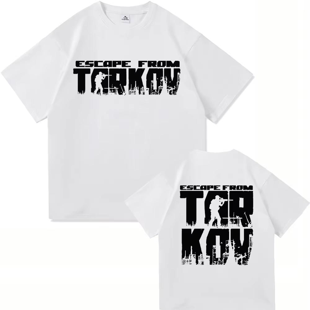 2025 Hot Game Escape From Tarkov Tshirt Fashion UnisexUnisex Clothing Harajuku High Quality Tops Cotton Tshirts Vintage Male Tees