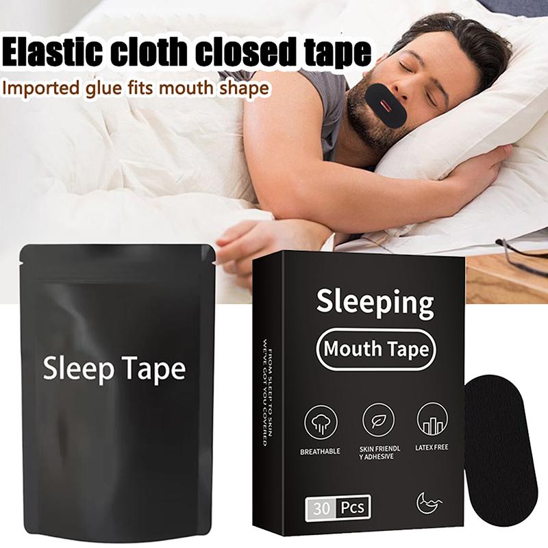 30Pcs Anti Snoring Sleep Mouth Tape Best Breathing Nasal Strips Medical Grade Improved Sleeping Keep Mouth Close Prevent Snoring