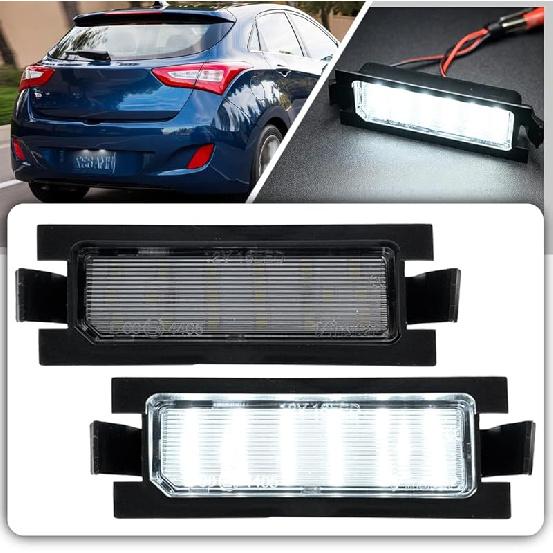 Nsautolighting LED License Plate Lights Full LED Number Plate Lamp Assembly for 2011-2018 Hyundai Elan'tra Accent Elan'tra Coupe for 2009-2018 Kia