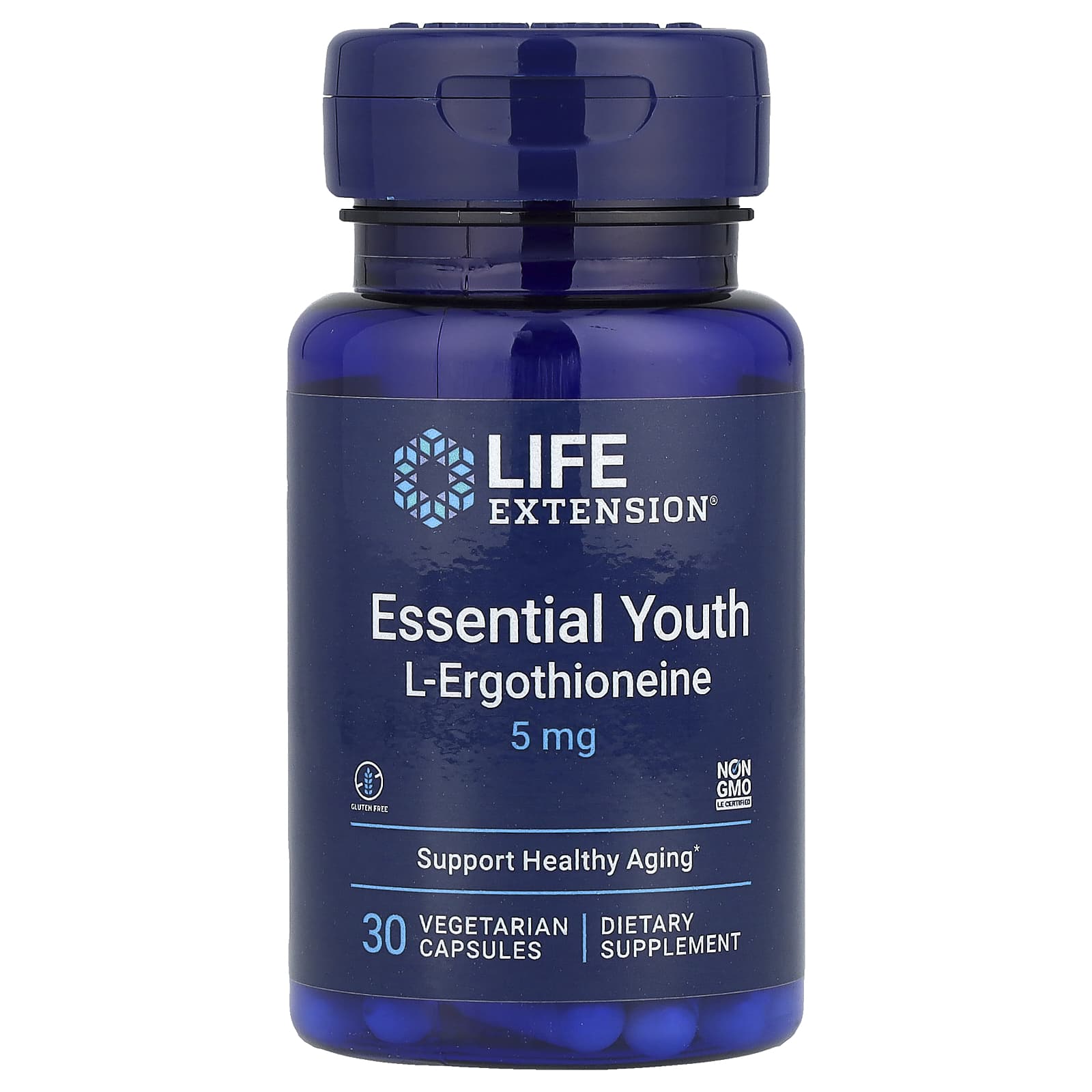 

Essential Youth L-Ergothioneine, 5 Mg, 30 Veggie Caps