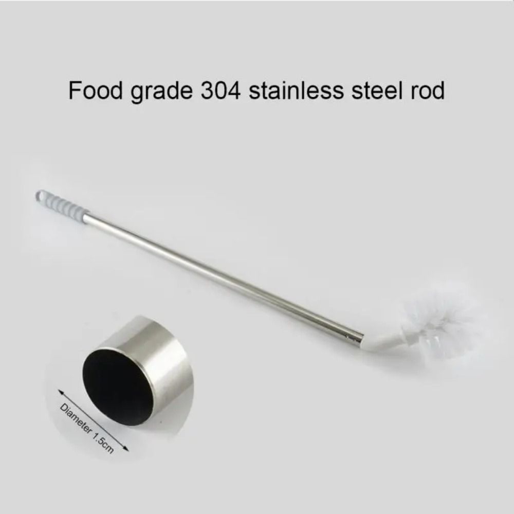Household Bucket Washing Brush Stainless Steel Rod Cleaner Water Dispenser Cleaning Brush