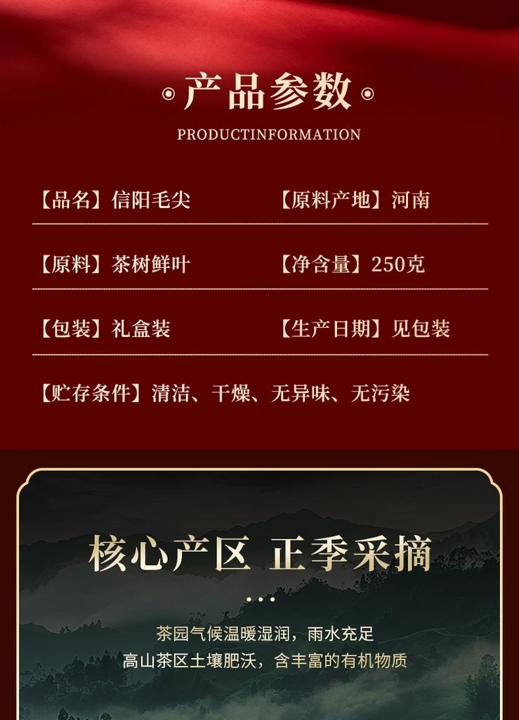 Jieying Tea Gift: Bright Sprout Xinyang Maojian Green Tea Gift Box 250g, Welcome Fortune with a Steed, Gift for Elders