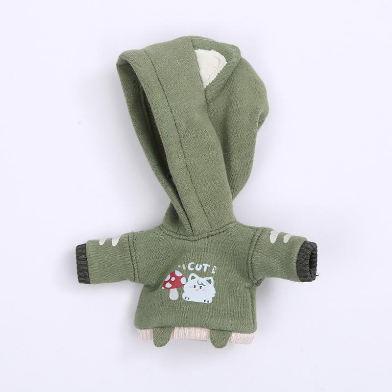 OB11 Clothes Cat Sweatshirt Hoodie Casual Jacket for Obitsu11, Molly, GSC Body, DDF, YMY, 1/12bjd Doll Accessories Toy Coat