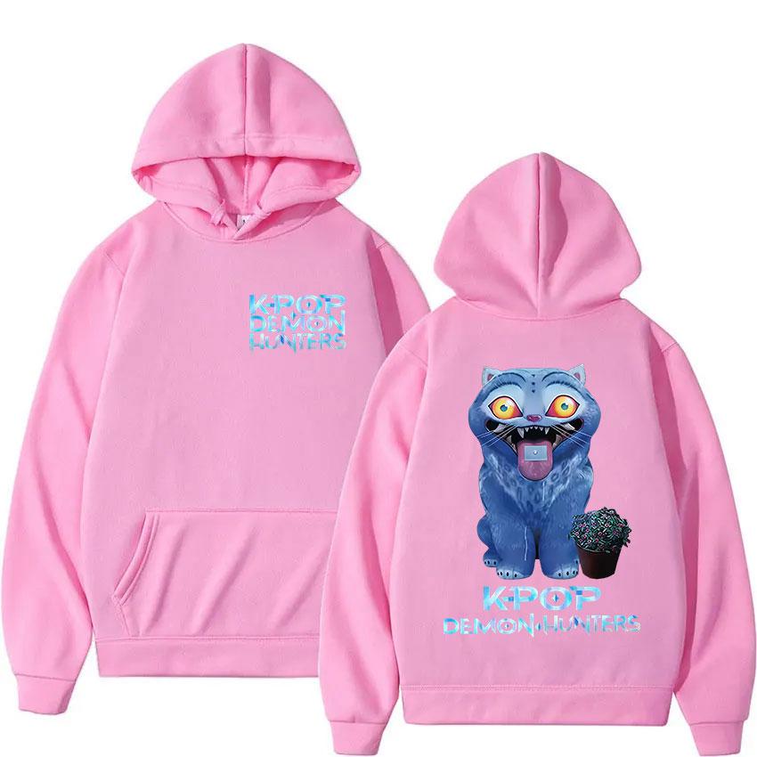Street Fashion K-pop Demon Hunters Graphic Hoodies for Men Women Clothing Sweatshirt Long Sleeve Fleece Loose Hooded Pullover