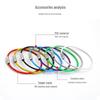 Plastic-Coated Stainless Steel Wire Keychain, Retractable Outdoor Accessory