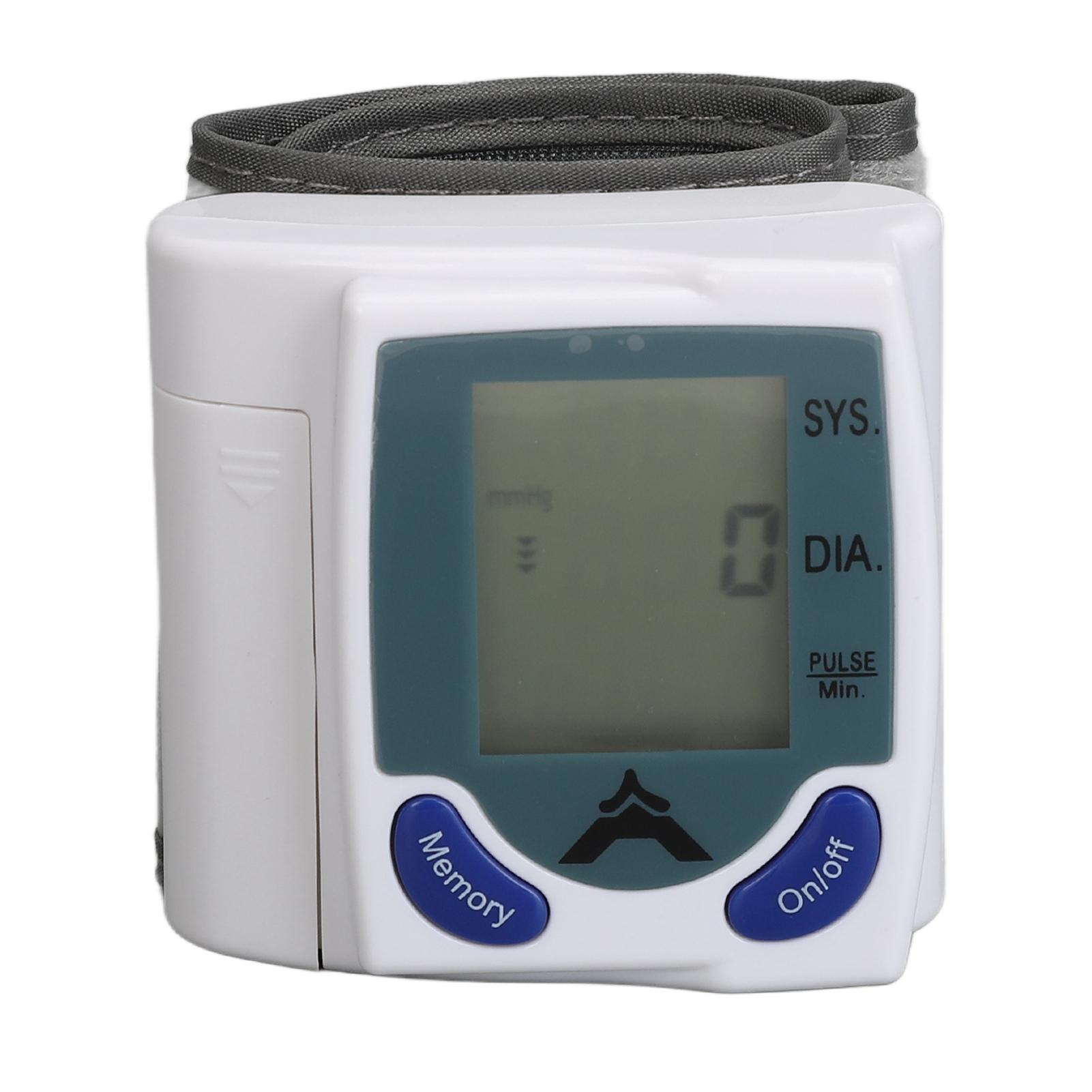 Электрический запястный тонометр Экран высокой четкости Функция памяти Полностью автоматический тонометр для дома