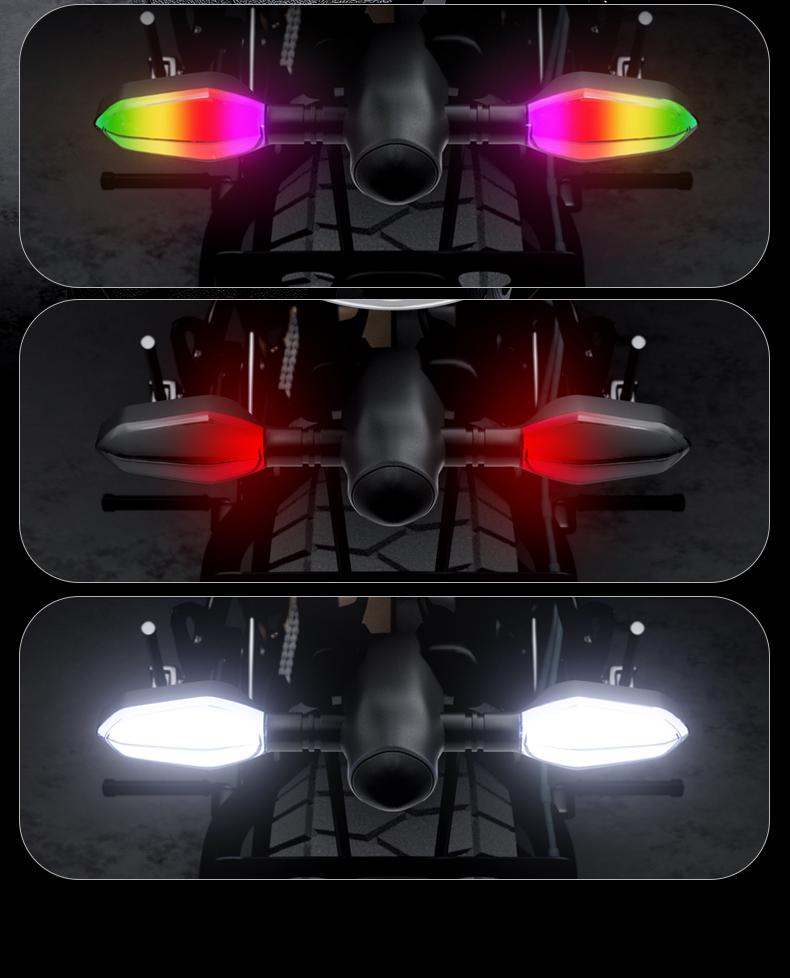 LED Motorcycle Turn Signal & Taillight: Bright, Strong Light for Electric and Battery Vehicles