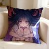 Suspense Anime HHigurashi When They Cry  Pillow Case Square DoubleSided Sofa Cushion Cover Bedroom Bedside Pillow