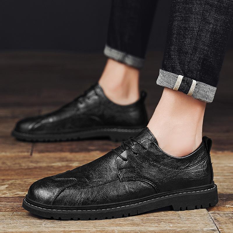 Business men's shoes Retro fashion casual style Outdoor street walking Daily office Handsome and versatile adult shoes Hot