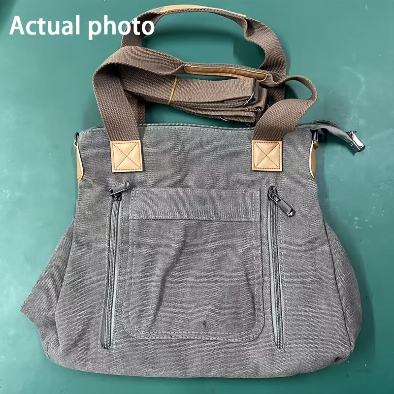 Preference for Bag Styles: Women'S Shoulder Bag Made of Canvas, Vintage Crossbody Bag, Fashionable and Casual Commuter Bag for Women