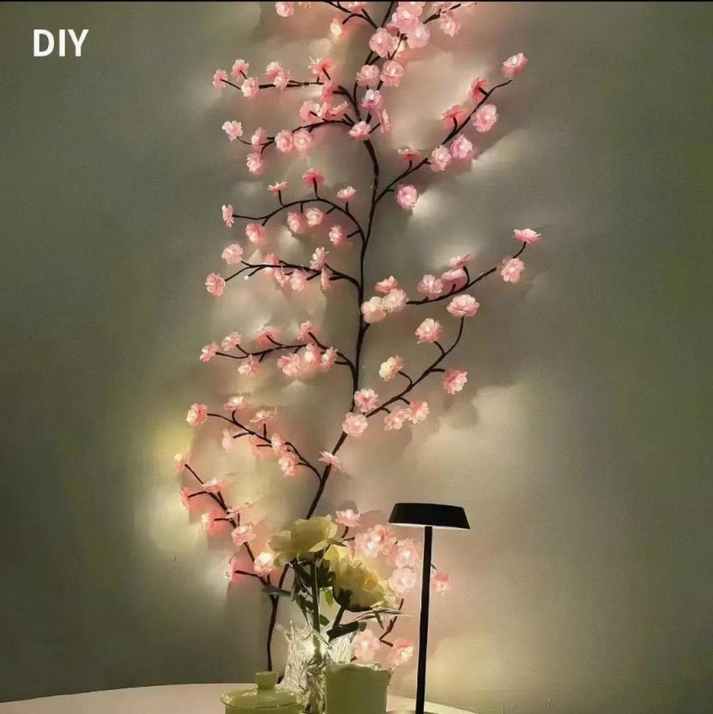 Bendable LED Butterfly Flower Vine Lights for Romantic Indoor Decor