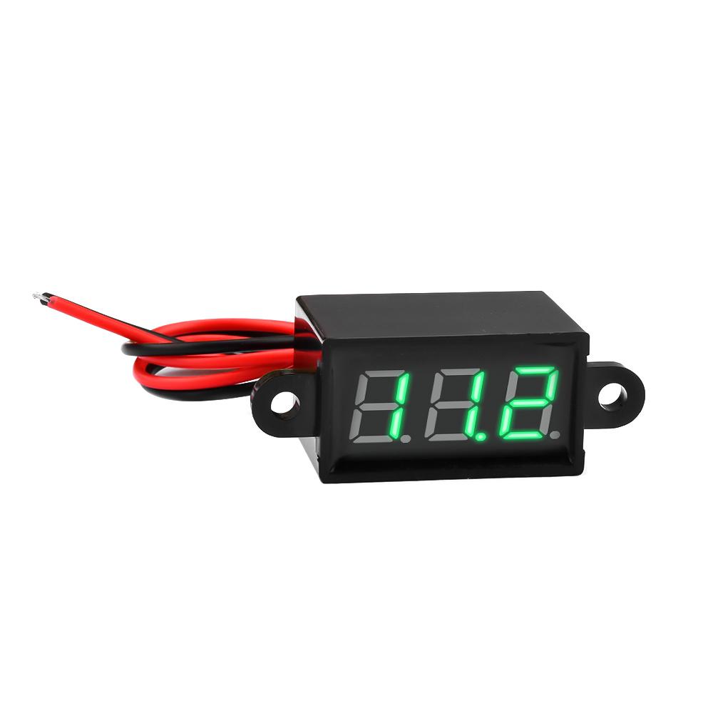 Digital Voltmeter DC Waterproof Resistant Voltmeter Display Voltage Tester Meter for Motorcycle Car Tool Accessories