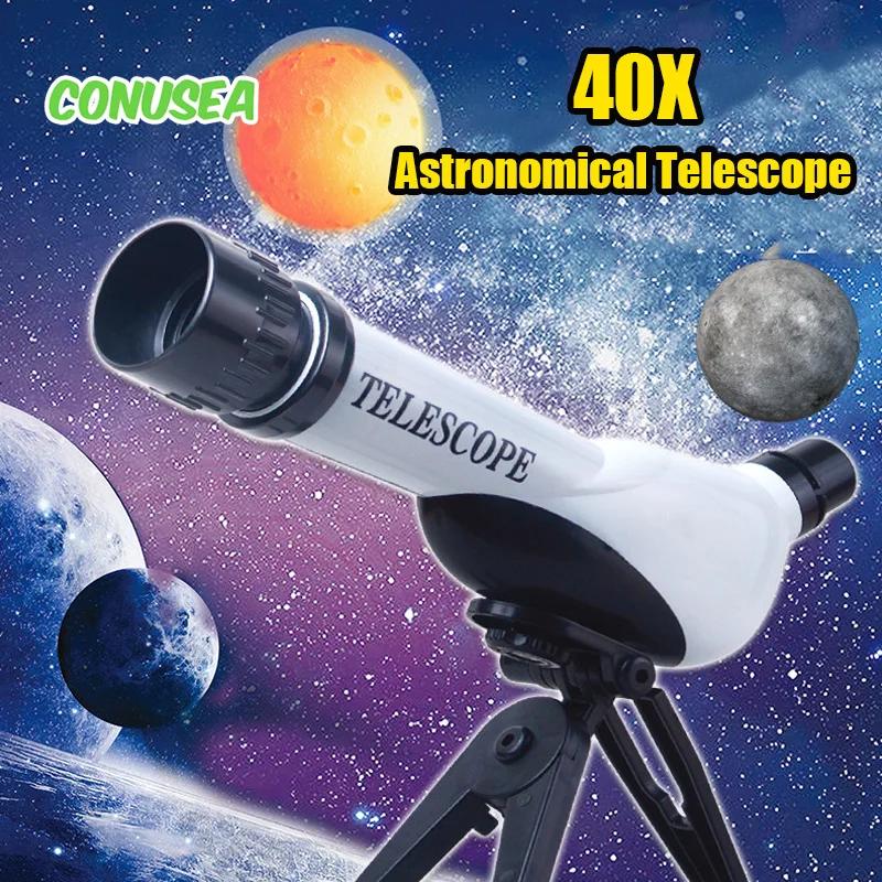 Kids' Telescopes Educational Toys 40X Science Experiment Monocular Science Teaching Microscope Toy Toys for Children Kids Gifts
