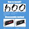 Replacement Wristbands Compatible for Xiaomi Band 7 Metal Straps Waterproof Stainless Steel Straps Easy To Install with Tools