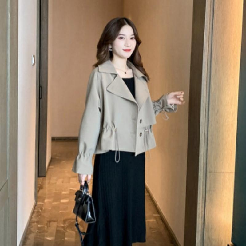 Shop   Women S 2 Way Workwear Trench Cropped Jacket Won Wjk Wb97d85