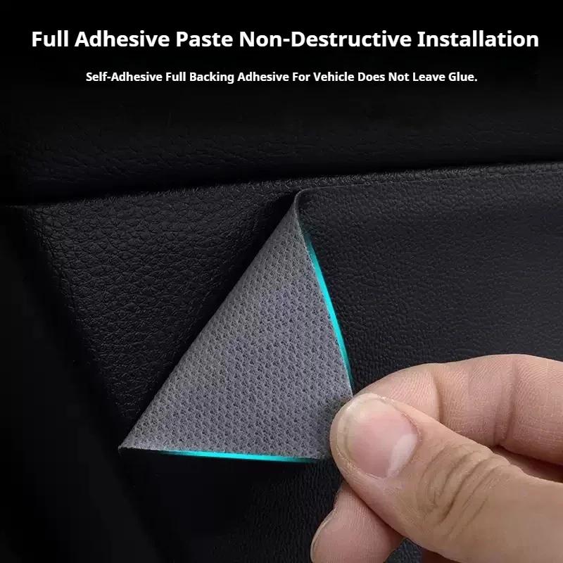 For Xpeng P7 2022 2023 2024 4Pcs Car Door Anti Kick Protection Pad Panel Alcan Tara Suede Auto Doors Anti-Dirty Cover Sticker