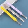 Facial Mask Clip Super Hard Round Mouth Clip Flat Mouth Tweezers Stainless Steel Duck Mouth Tweezers For Makeup Routine Beauty